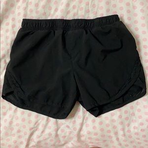 Black Active Athletic Shorts